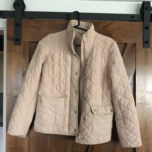 JCREW Cream Puffer Coat